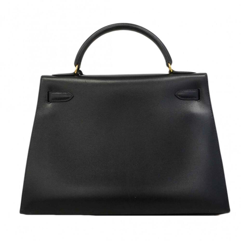 Hermes Kelly 32 Handbag, Box Calf Leather, Black, □B Stamp, Women's, P2738445 - Picture 15 of 15
